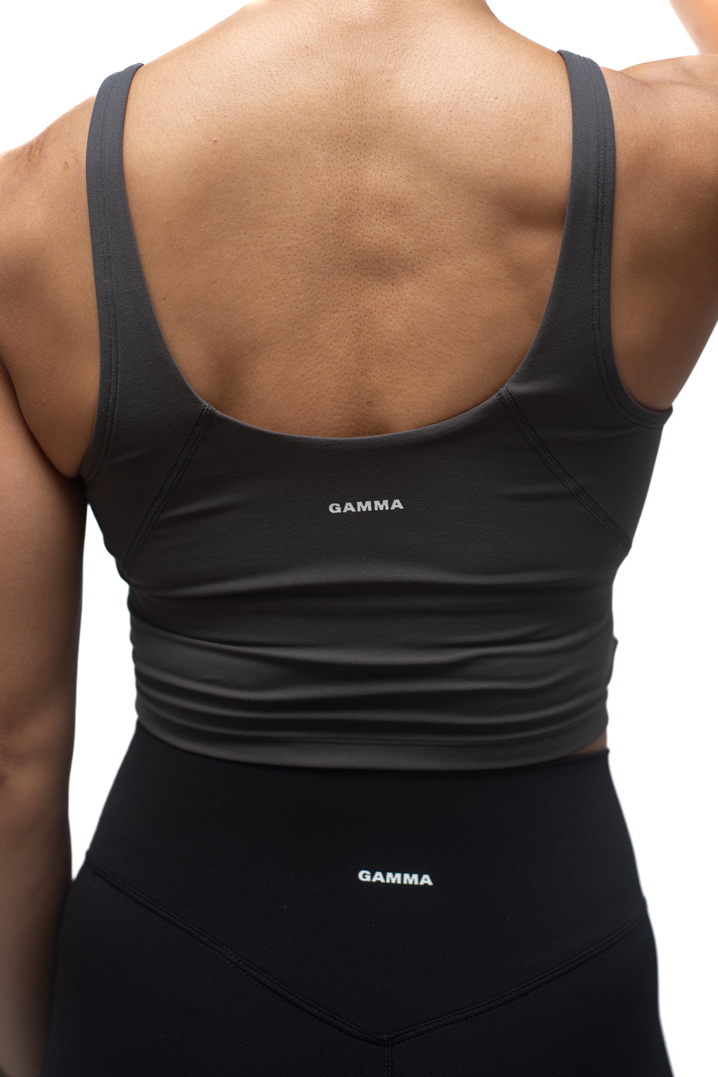 Bra deportivo línea larga gris oscuro