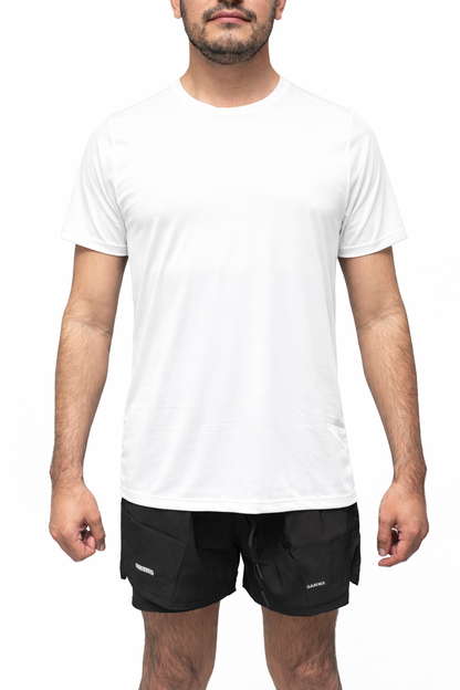 Playera deportiva Lycra blanca
