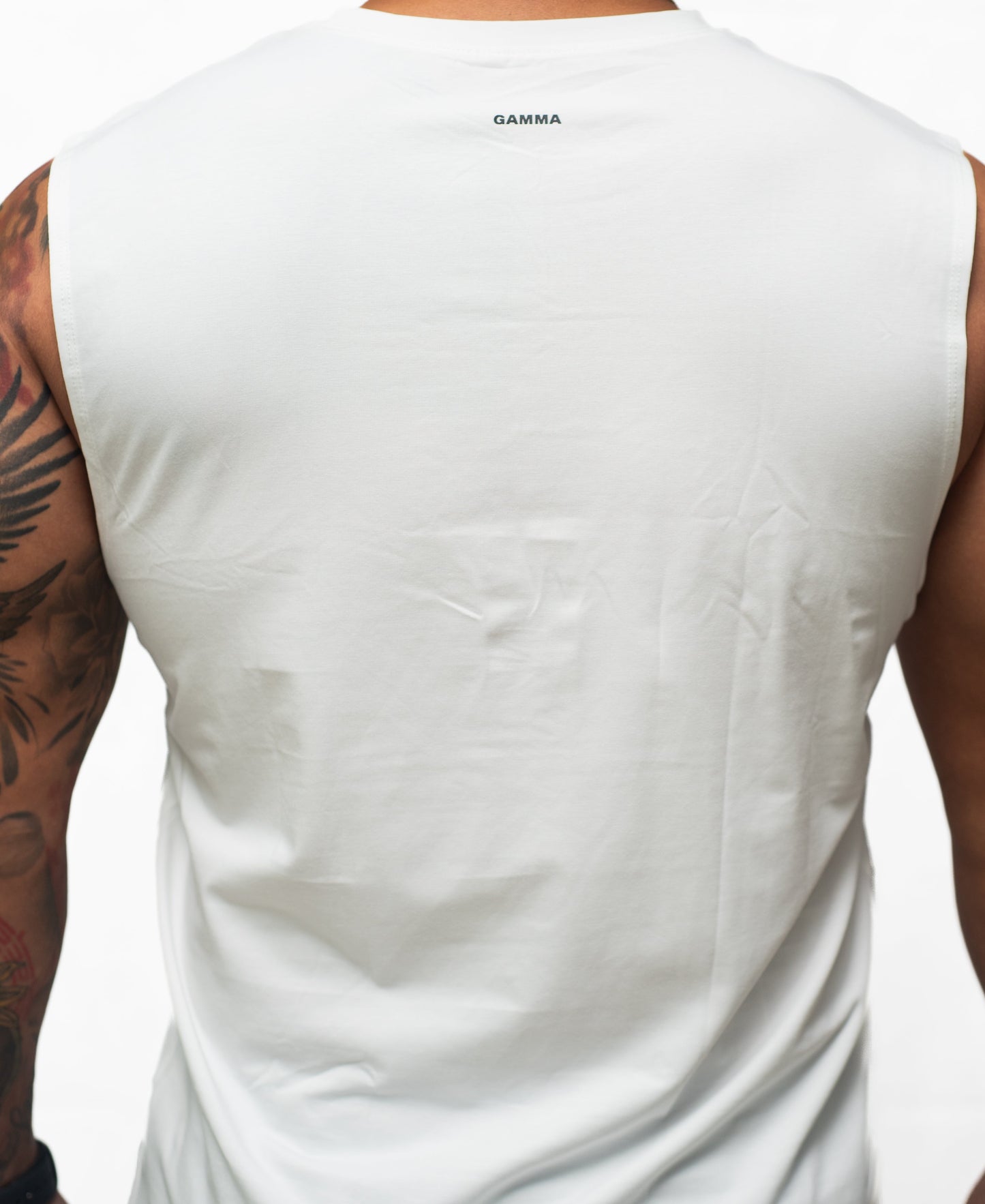 Playera sin mangas blanca