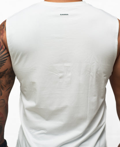 Playera sin mangas blanca