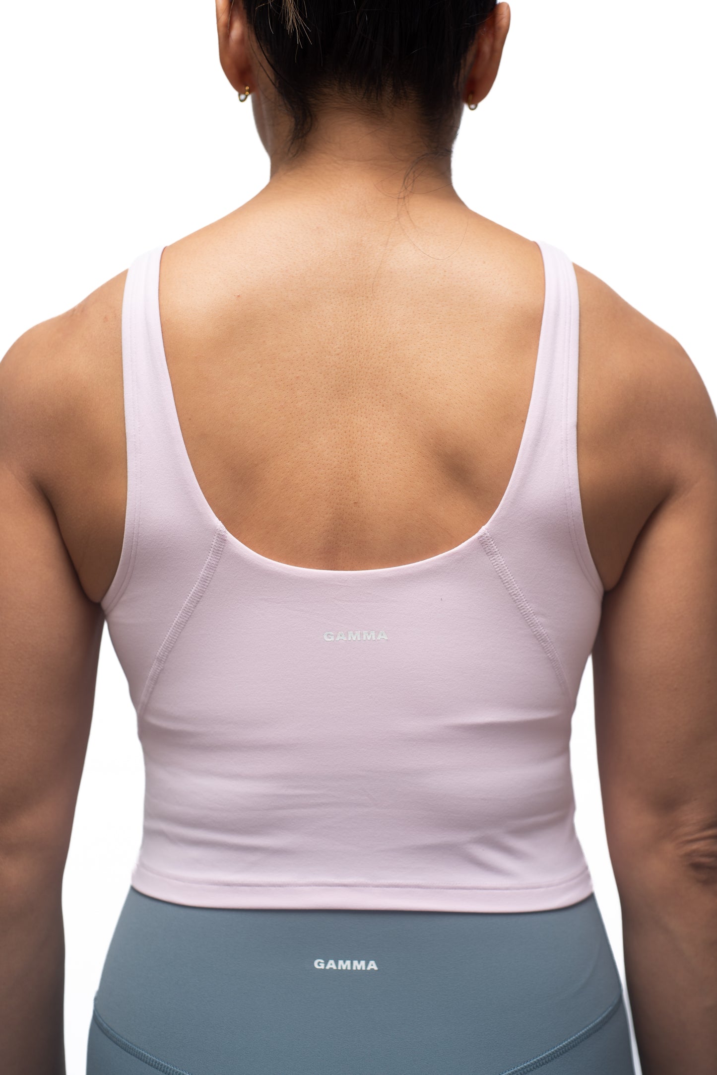 Bra deportivo línea larga rosa