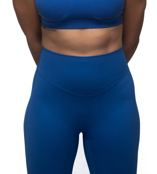 Legging acampanado azul